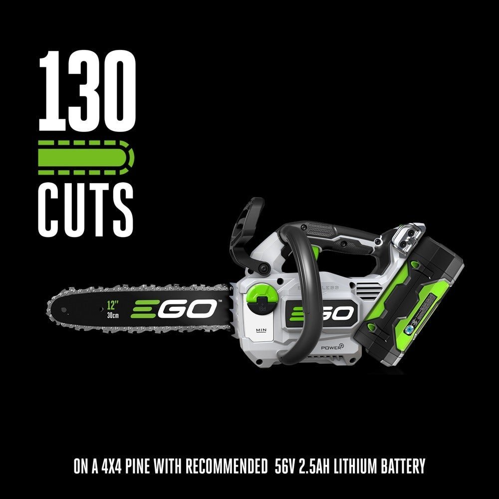 EGO POWER+ 12-in. Compact Cordless Chainsaw, 30cc Equivalent - Image 2