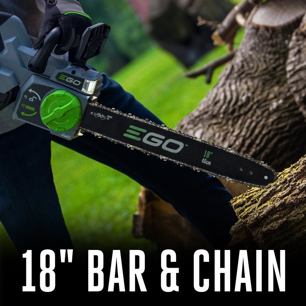 EGO POWER+ 18-in. Cordless Chainsaw, 45cc Equivalent - Image 7